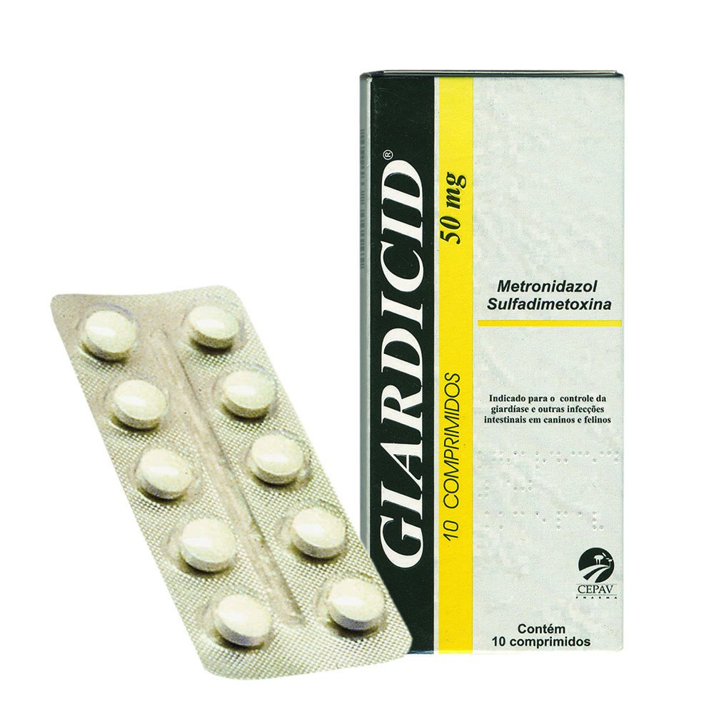 Giardicid Cepav 50mg 10 Comprimidos - Pets
