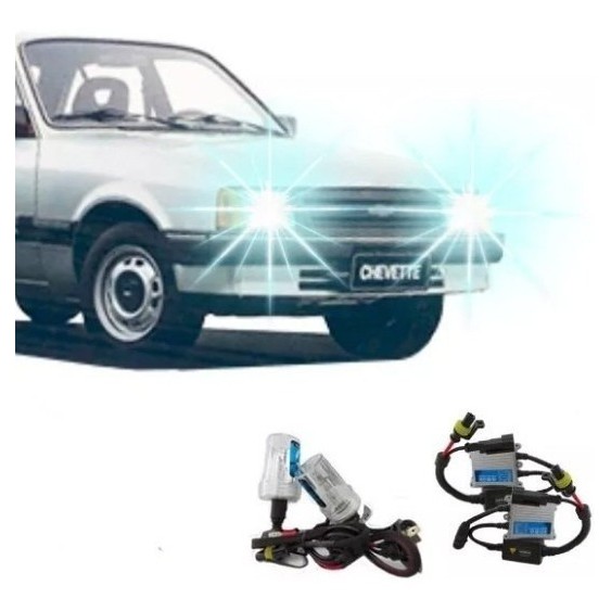 Kit Xenon Gm Chevett 73/93 Farol Baixo E Alto H4/2 8000k.
