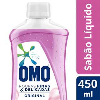 Sabão Líquido Omo Roupas Finas e Delicadas 450ml em Oferta na Shopee