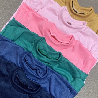 Kit 3 Blusa Infantil 2 a 12 anos Menino Menina Manga Longa Gola Alta Segunda Pele Preço Atacado Para Revenda