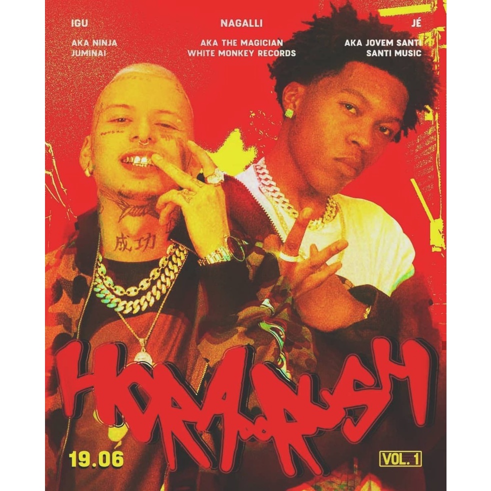 Poster Recayd Mob Tamanho Grande A3 Cartaz De Cinema - A Hora do Rush - Mc Igu - Jé Santiago - Quadro