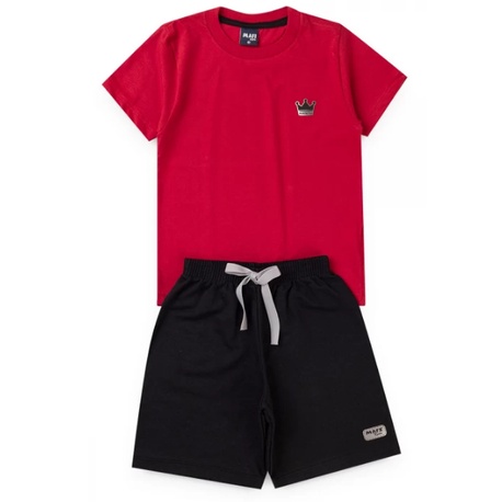 Conjunto de verão roupa infantil barato menino camiseta e bermuda masculino tamanho do 1 ao 10