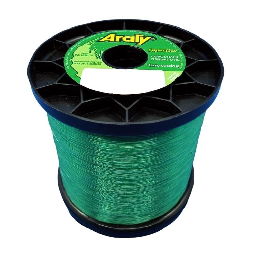 Linha Pesca Araty 0,70 Mm Verde 1083 Mts 59,6 Lbs 500 Gramas
