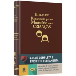 Bíblia de Recursos para o Ministério com Crianças | Apec | ARA | Marrom Luxo