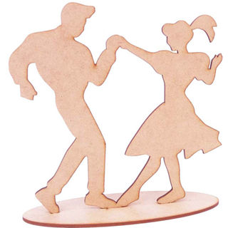 Kit 15 casal dançante centro mesa mdf 20cm decoração anos 60 em Oferta na Shopee