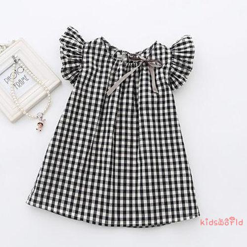 vestido xadrez preto e branco infantil
