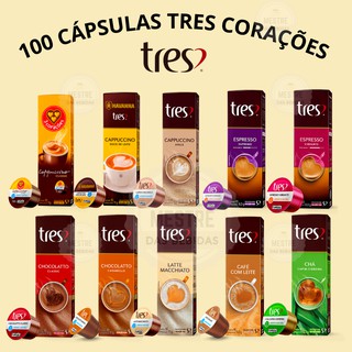 100 Cápsulas Café TRES Corações - Cafés | Cappuccinos | Chás