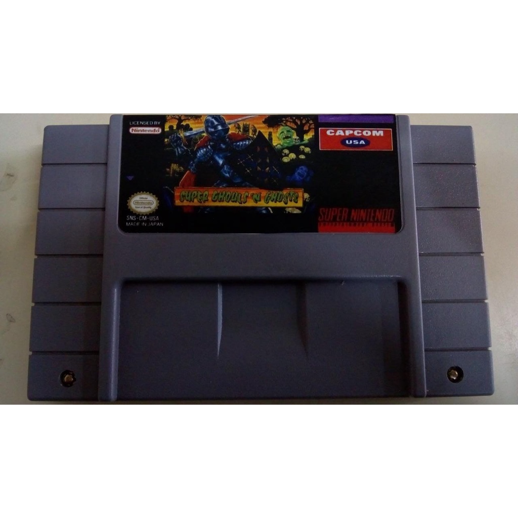 Fita Super Ghouls'n Ghosts Jogo Repro cartucho Snes Nintendo