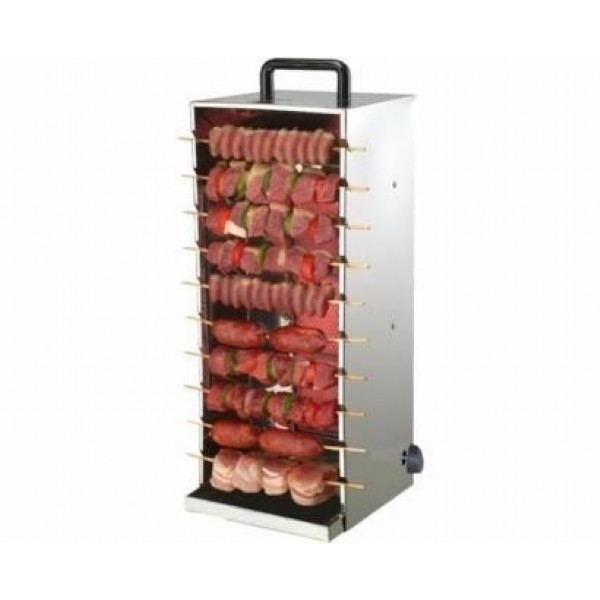 Imagem Churrasqueira Para 10 Espetinhos A Gás Aço Inox