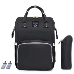 Mochila Bolsa Saída Maternidade Lequeen Bebê Com Porta Mamadeira Bolso Térmico