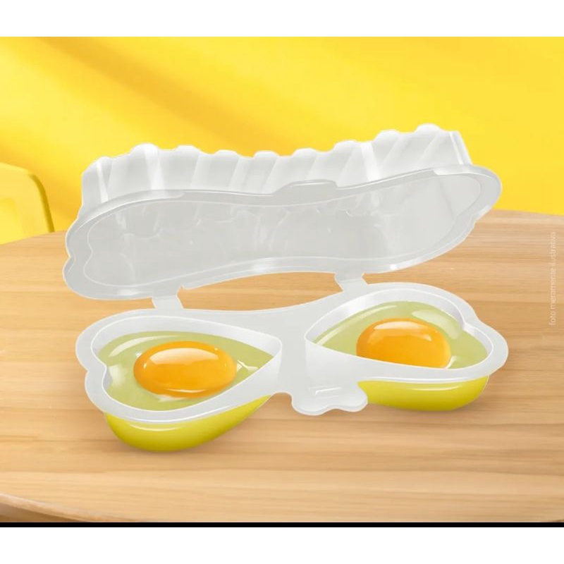 Egg Facíl 1 Forma 2 Ovos Para Microondas Egg Fácil Omelete Cozido Mexido