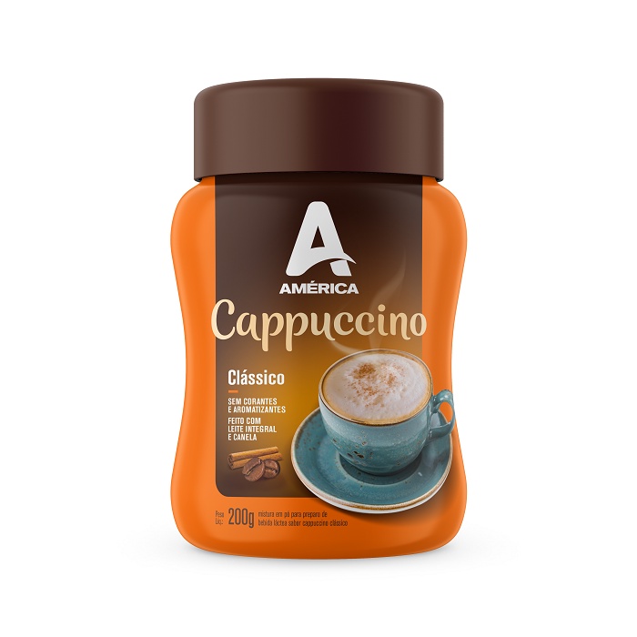 Cappuccino América Clássico Pote 200g em Oferta na Shopee