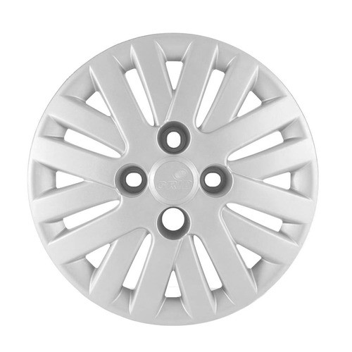 Calota Aro 13 Vw Gol Trend Gv 09/ Prata Fixacao Parafuso Gri