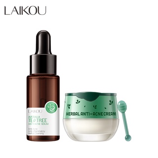 Conjunto De Reparação De Acne/Árvore De Chá LAIKOU/Sérum/Anti-Inflamador De Ervas/Peles Lisas/2pçs