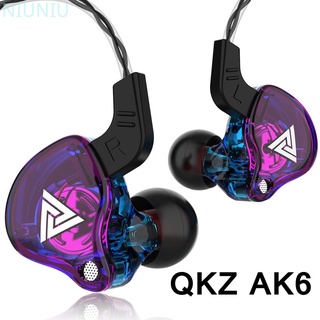Fone De Ouvido Qkz ak6 Estéreo 3,5mm Com Fio De Cobre De Alta Fidelidade/Música/Corrida/Esportes