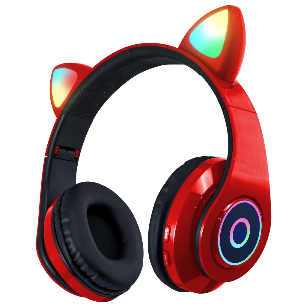 Fone Orelha De Gato Gatinho Cat Bluetooth Ear Com Led Rgb Headphone Original Shopee Brasil