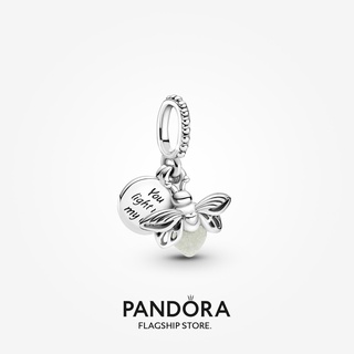 Pulseira Encanto De Prata Glow-in-the-dark Firefly Dangle Charm f864