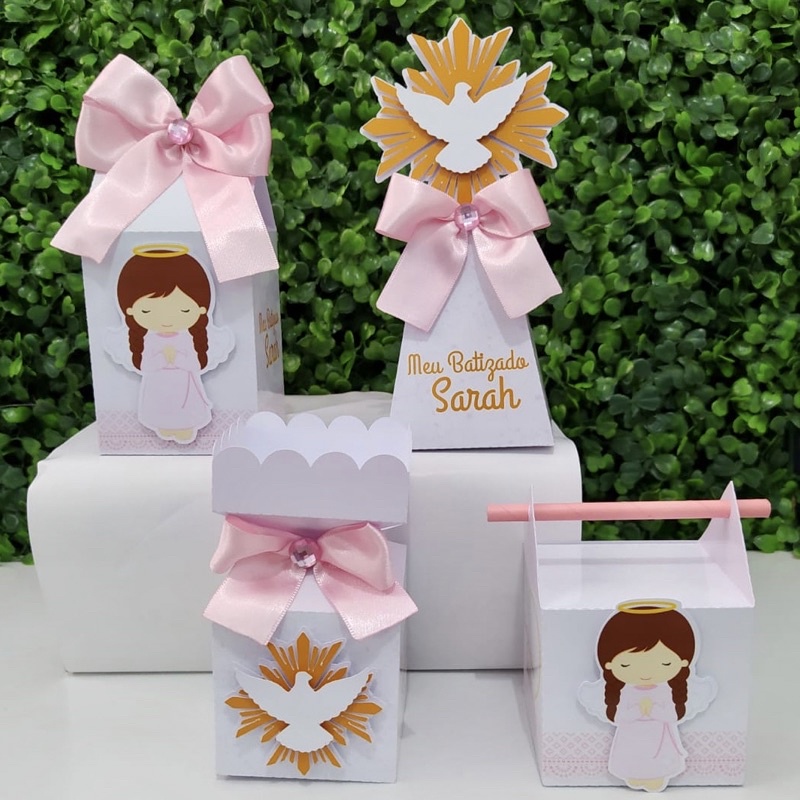 Kit personalizados batizado menina/Batizado menina decoração /Papelaria ...