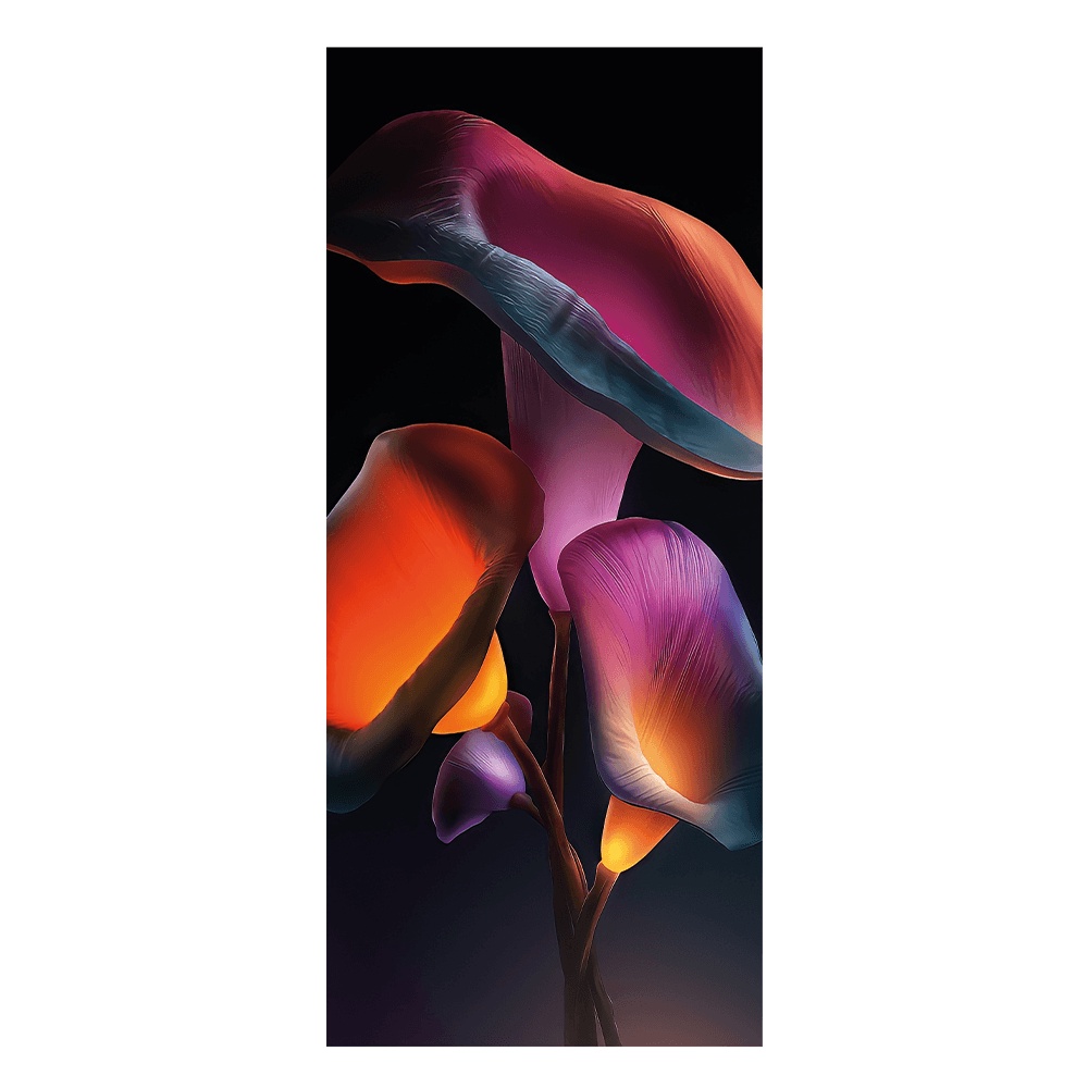 Adesivo Decorativo de Porta Calla Rosa Lírio