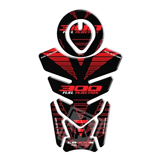 Adesivo Premium Moto Tankpad 3D Protetor Tanque Bocal Ignição Mesa Cb 300