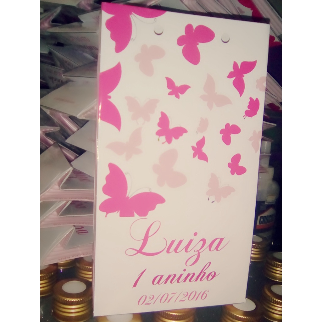 20 mini sacolinha 10x18 lembrancinha aniversário borboletas jardim encantado chá de bebê