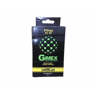 Bateria 9 Volts Gimex Caixa Com 10 Unidades