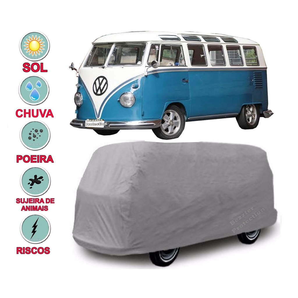 Capa cobrir carro Kombi 100% Impermeável Proteção Total Bezzter Protection em Oferta na Shopee