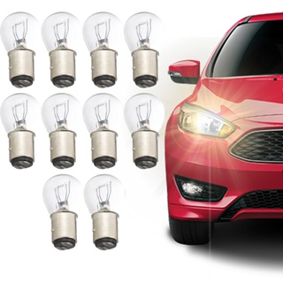 Caixa Com 10 Lâmpadas Automotivas Para Carro (1034) P21/5w 12v 2 Polos Sinalização Seta em Oferta na Shopee