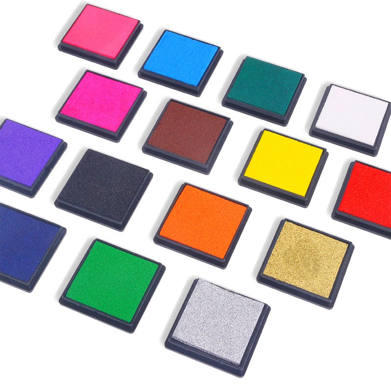 Almofada Para Carimbo Carimbeira Colorida Infantil Para Pintura A Dedo em Oferta na Shopee