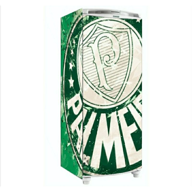 Adesivo plotagem geladeira time futebol palmeiras