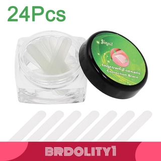 (Brdolity1) 12 Peças / Caixa Adesivo Correção Encravada Para Unhas Encravadas / Em Fibra De Vidro