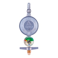 Regulador Registro De Gás 504/01 C/ Manômetro Aliança 1kg/h