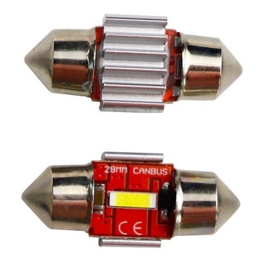 Lampada Led Festoon Torpedo 28mm Csp 1860 6000k Canbus em Oferta na Shopee