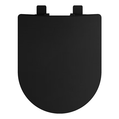 Assento Tampa Vaso Duna Deca Resinado Softclose Ebano Preto Fosco 1.6gpf