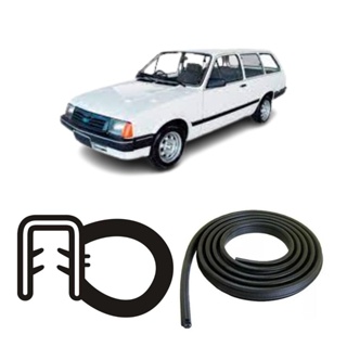BORRACHA DE PORTA TRASEIRA PRETA SEM ABA CHEVROLET CHEVETTE MARAJO em Oferta na Shopee