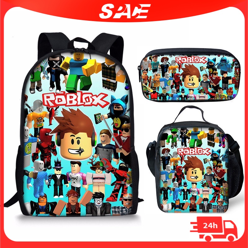 Mochila Infantil Roblox Escolar RobRox Conjunto De Anime De Grande