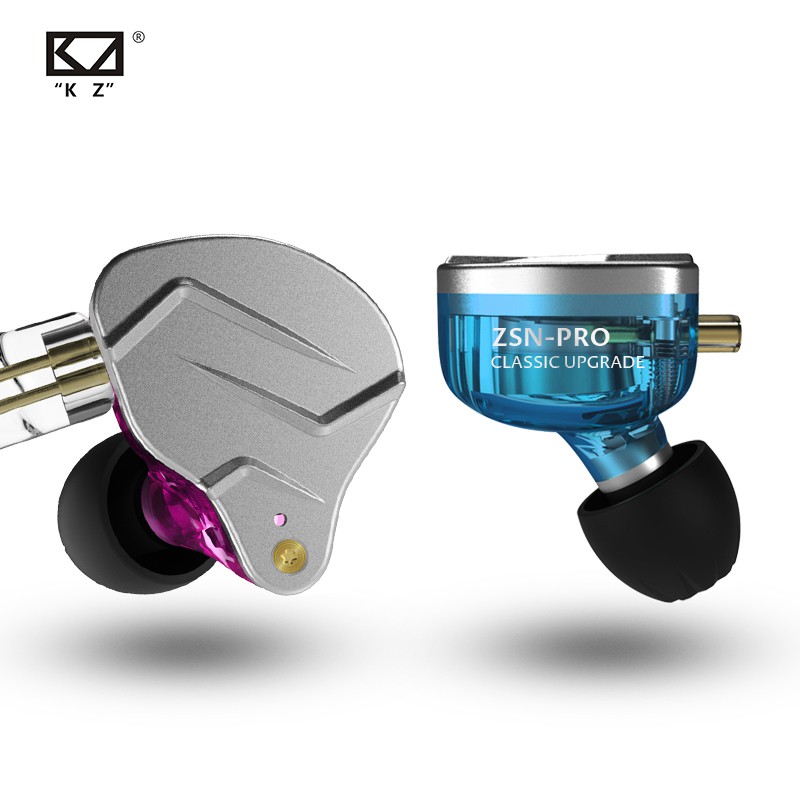 KZ ZSN Pro Fone De Ouvido De metal 1BA + 1DD Alta Fidelidade Heavy Bass Jogo Tecnologia Híbrida Baixo Intra-Auricular — imagem 2 de 2