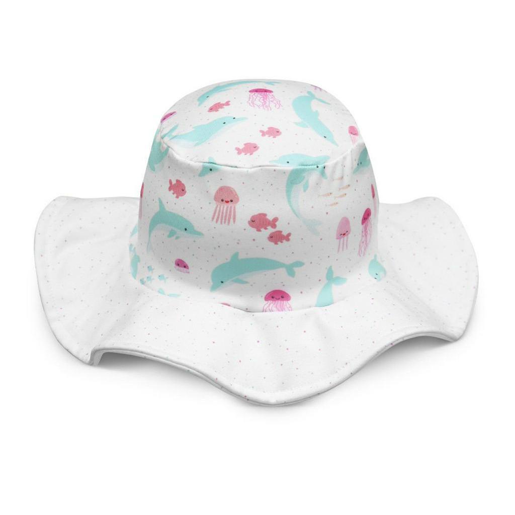 Chapéu Bebê Praia Golfinhos MiniBoo Proteção Solar 50+