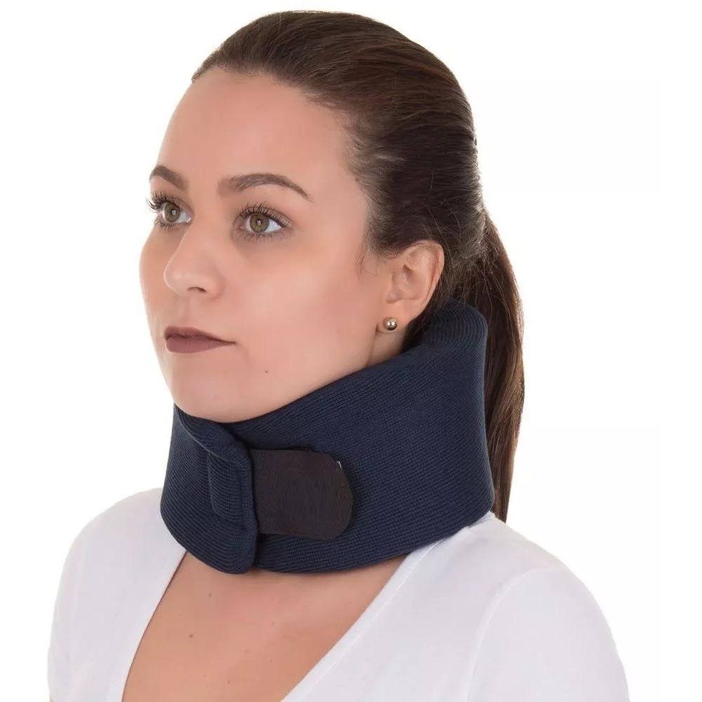 Colar Cervical Ortopédico Todos Os Tamanhos Em Espuma Azul