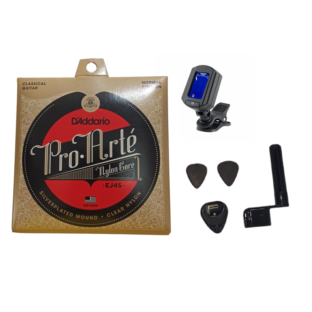 Kit Acessórios Acústico Daddario Nylon Porta Palheta