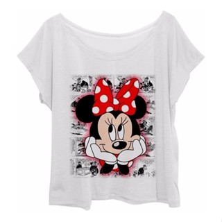 Blusa Blusinha Feminina Plus Size Estampada Minnie Quadrinhos Vintage Manga Japonesa Gola Canoa Tamanhos Grandes em Oferta na Shopee