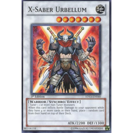Yugioh X-saber Urbellum - 5ds3-en040 - Common