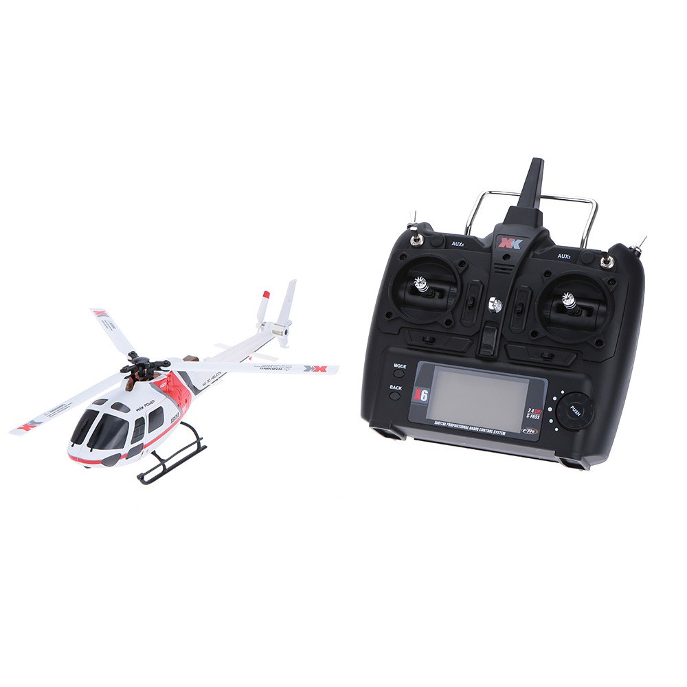 Calaui Xk K123 6ch Brushless As350 Escala 3d6g Sistema Rc Helicóptero Rtf  Upgrade Wltoys V931 | Shopee Brasil