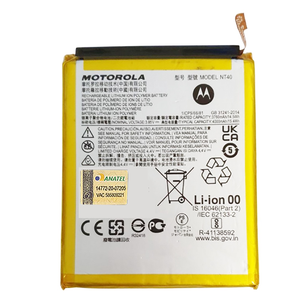 Bateria Nt Original Motorola Moto E Xt Pronta Entrega Shopee