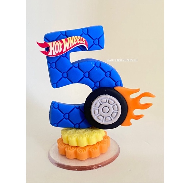 Vela Hotweels / Topo Hotweels / Vela de Biscuit Hotweels