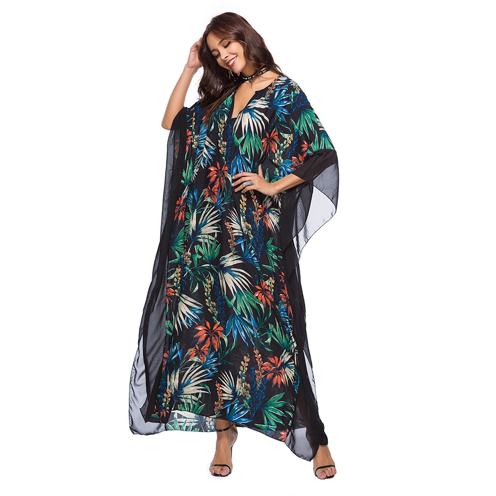 vestido kaftan plus size