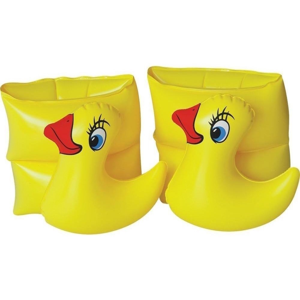 1 Par Boia De Braço Infantil Pato 3d P/ Piscina Pato Flamingo Tucano