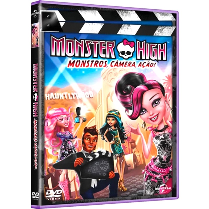 Dvd - Monster High - Monstros, Câmera, Ação - Novo Original Lacrado - Pronta Entrega