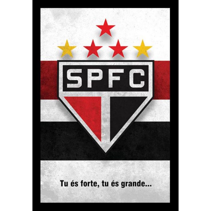 Quadro Spfc Escudo Shopee Brasil