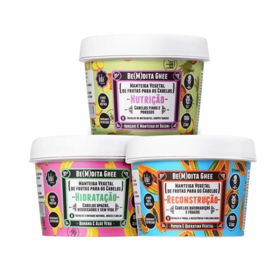 Lola Cosmetics Be M Dita Ghee Kit Hidratação Nutrição Reconstrucao 100g: Onde Comprar | BuscaProdutos